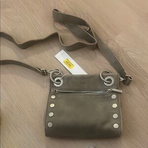 NWT Hammit Gray Crossbody Bag with silver hardware